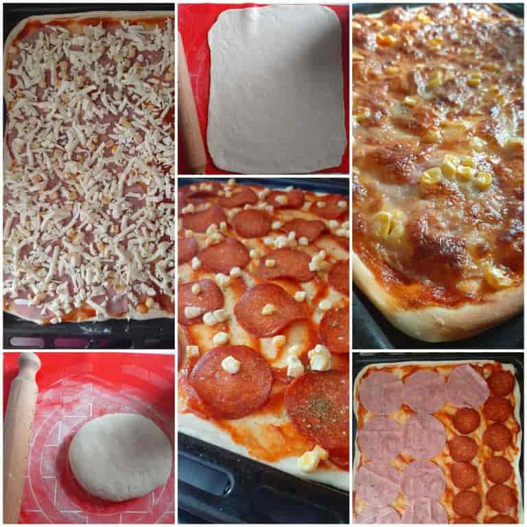 vékony tésztás pizza recept